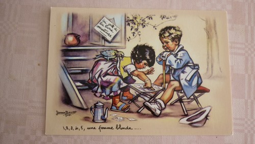 Cpsm humour germaine bouret - cpsm,