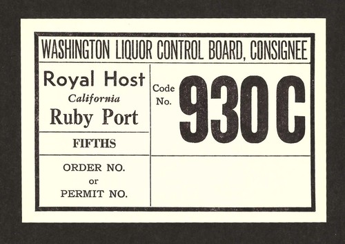 Washington liquor control - liquor,