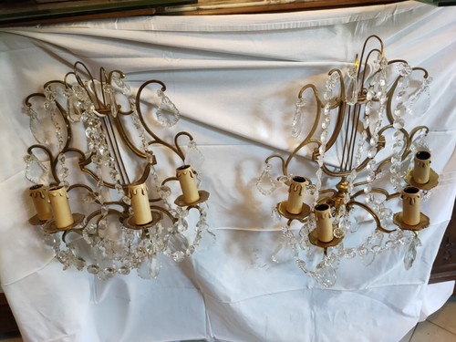 Paire appliques lyre - d'appliques,