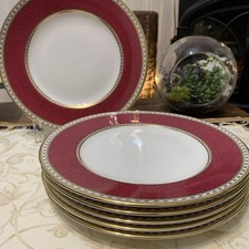 Wedgwood Eurander Powder Ruby 20.5Cm Dessert Plate From Japan