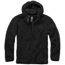 Brandit Teddyfleece Worker Jacket Chaud Vêtement Rue Homme Manteau Hiver Noir