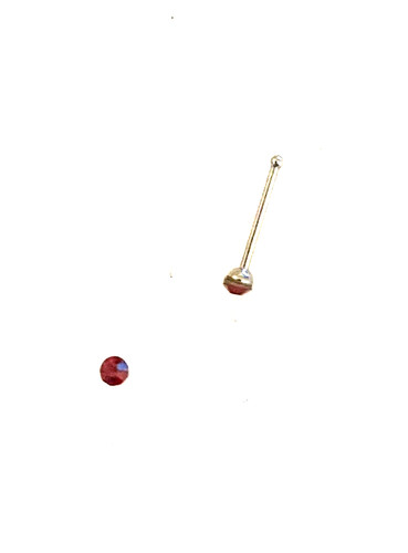 Piercing droit nez brillant - droit,