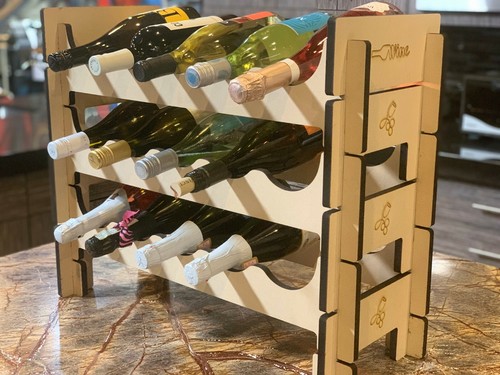 Wine rack bottle holder - rack,