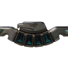 Vtg Ford Thunderbird T-Bird Front Grille Emblem Ornament Badge 1960s Inlaid Blue