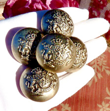 OLD HUNTING BUTTON DELIVERED FANCY SILVER METAL 19th century, Sold individually!