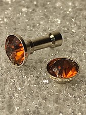 1 Piercing De Nez ou Autre (Couleur:  Ocre) - Tige droite acier