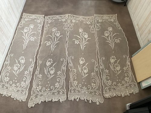 Paire rideaux dentelle - de,