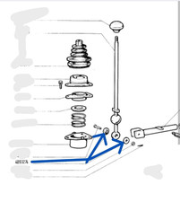 2x ORIGINAL 4093274 GEARBOX BUSHING Fiat 850 Sport Coupe Spider