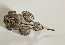 Broche en argent massif