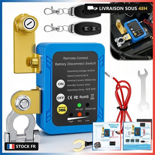 Coupe circuit batterie - coupe, 24v