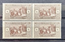French Senegal 4 C 1914 Block of 4 MNH Mi. 55
