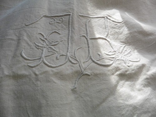Ancien drap metis ecru - drap,