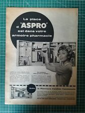 1184 Advertising circa 1960 phew thank you Aspro in cabinet pharmacy young woman