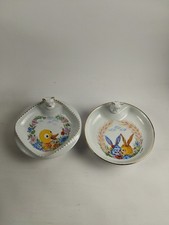 Lot 2 Assiettes porcelaine chauffante bébé vintage limoges