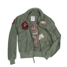 Blouson Aviateur Eté CWU-36P Nylon Vert Film TOP GUN CWU36 COCKPIT USA ex AVIREX