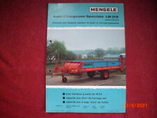  ADVERTISING LEAFLET CAR TRAILER TRAILER MENGELE LW 21K 