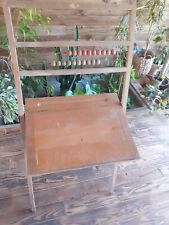 old FOLDING CHILDREN'S DESK WITH ABULAR, no copy
