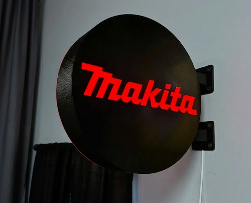 Makita led light sign red - led,