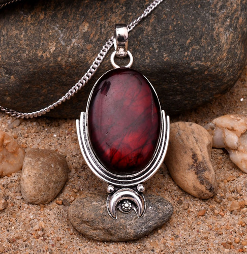 Pendentif fait main argent - fait, en