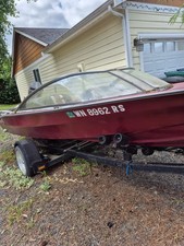 17' Boat W/ 115hp Motor and trailer