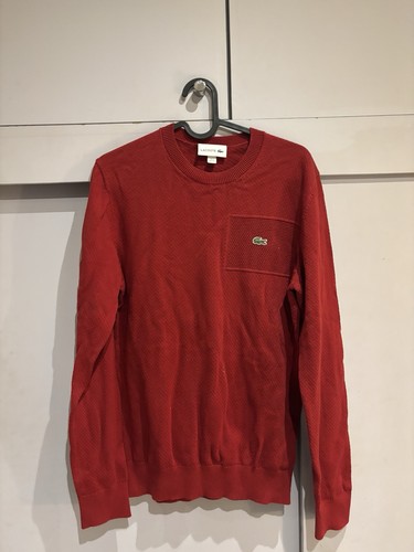 Lacoste pull homme rouge col - lacoste,