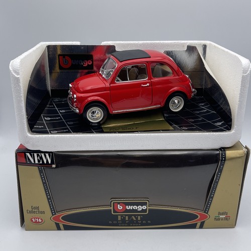 Burago fiat 500f - fiat, gold