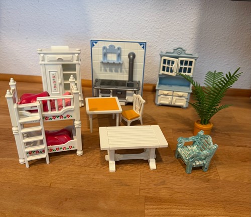 Vtg 90s playmobil furniture - vtg,