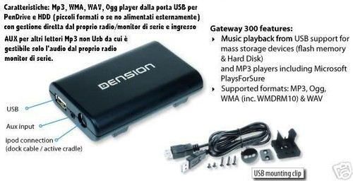 Dension gw300 usb - dension,