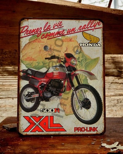 Plaque métal vintage honda - plaque,