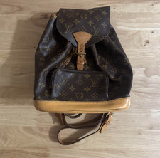 Louis Vuitton BackPack Bag Montsouris MM Brown Monogram M51136 Pre-owned JAPAN