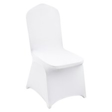 VEVOR Housses de chaise pliante en élasthanne extensible 200 pcs mariage blanc