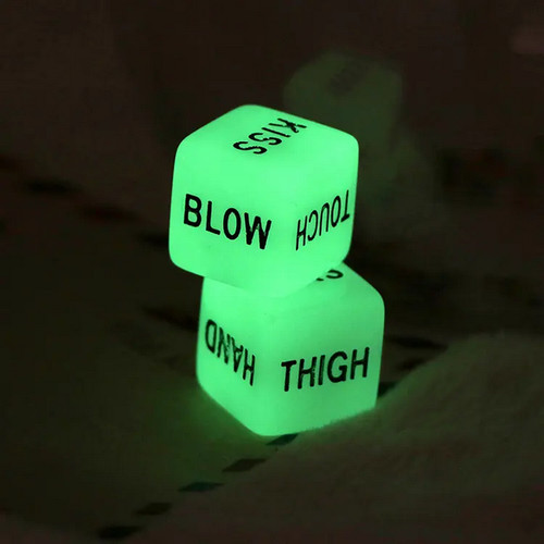 Dés coquins phosphorescents