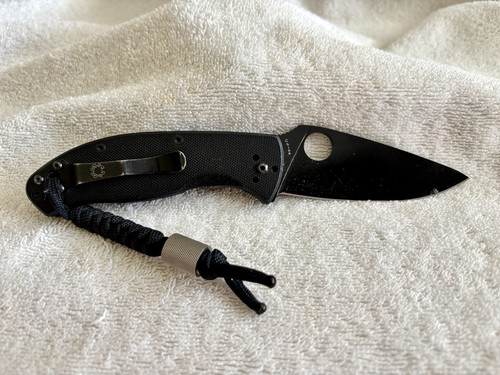 Spyderco 8cr13mov black - 8cr13mov,