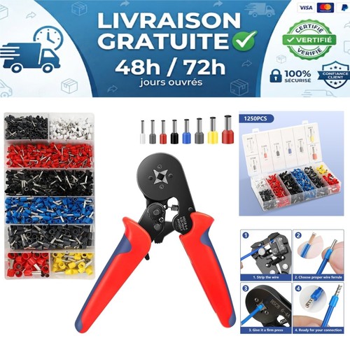 Pince sertir 1250 embouts - 1250,