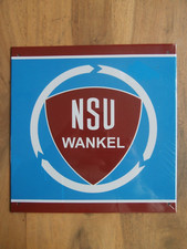 PLAQUE METAL PUBLICITAIRE / NSU WANKEL / + Fascicule