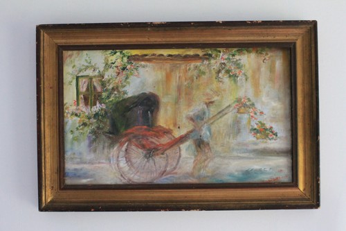 Huile sur toile - , signée