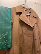 manteau long marron loden