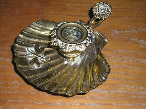 Bougeoir main bronze - bougeoir,