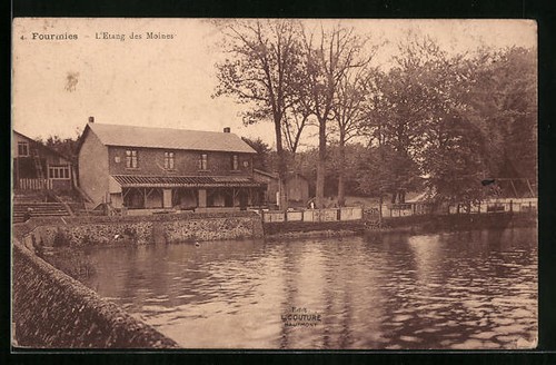 Cpa fourmies etang - fourmies,, l´etang