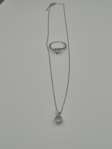 Parure blanc 9 carats - en, or