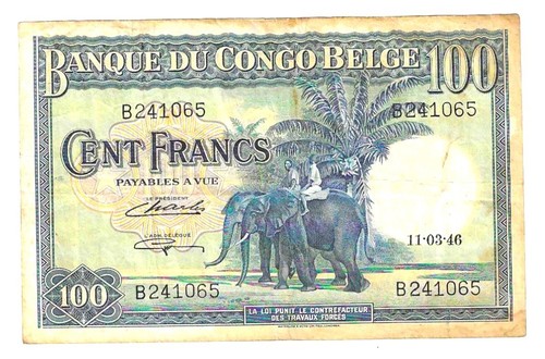 Billet congo belge - belge, ,