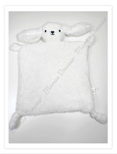 Doudou Plat Carré Lapin Blanc