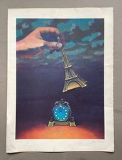 Lithographie signée Miles