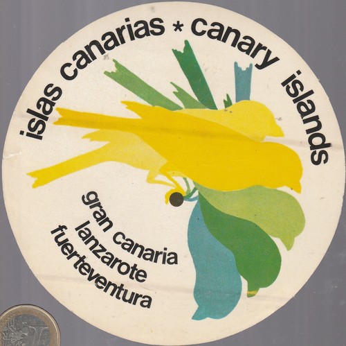 Autocollant iles canaris - autocollant.,