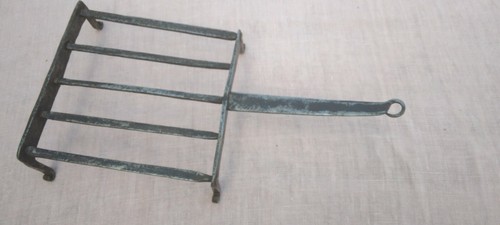 Ancien gril viande - en, fer