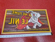 Vitrophanie / Décalcomanie - Je ne fume que le NIL - J.Bardou - CAPPIELLO -