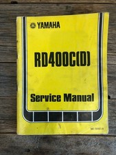 OEM Yamaha RD400 RD400C (D) 1976 Service Manual - LIT-11616-00-02 & 1A1-28197-11