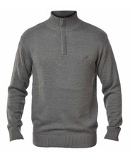 Pull col montant zippé