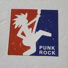 Punk Rock Red White Blue Logo