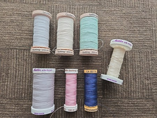 Sewing THREAD Lot: Gutermann / Mettler COTTON & QUILTING Thread 6-Spools - #7